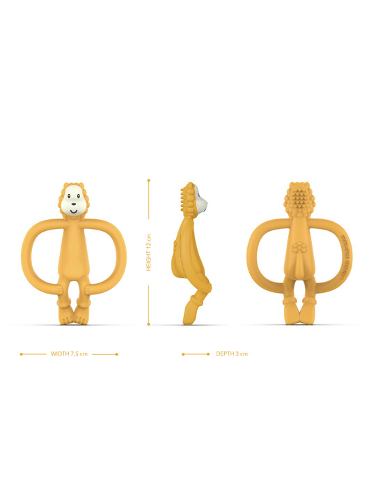 Matchstick Monkey Animal Teether & Muslin Gift Set - Lion image number 3